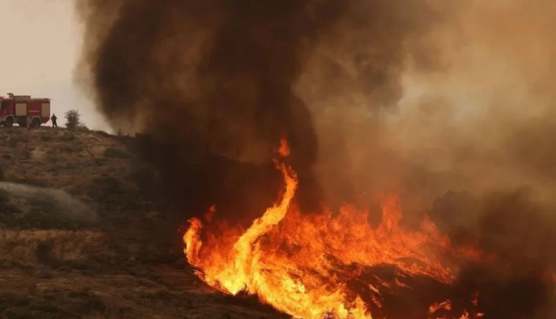 Yunanıstanda meşə yanğını başlayıb