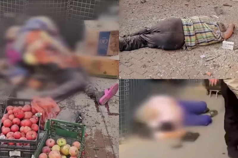 Xeresonda bazara artilleriya hücumu olub