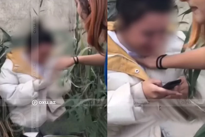 Azərbaycanda DƏHŞƏT: Qızı döyüb alçaldaraq üzr istəməsini tələb etdilər - VİDEO