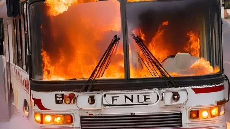 Sərnişin avtobusunda YANĞIN - 6 nəfər öldü