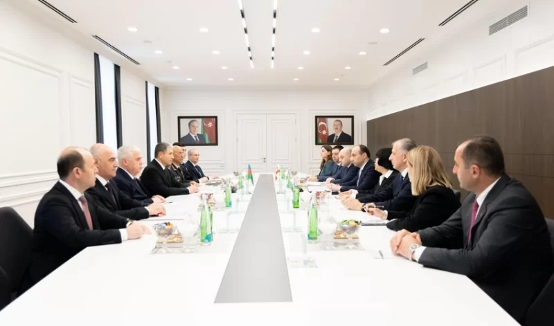 Vilayət Eyvazov gürcüstanlı həmkarı ilə görüşdü