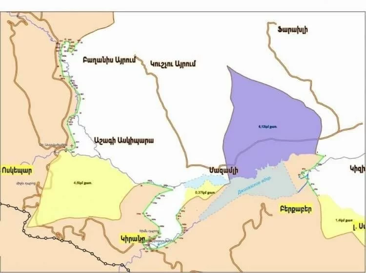 Bu ərazilər Azərbaycana qaytarılır: ermənilər xəritə yaydı - Foto