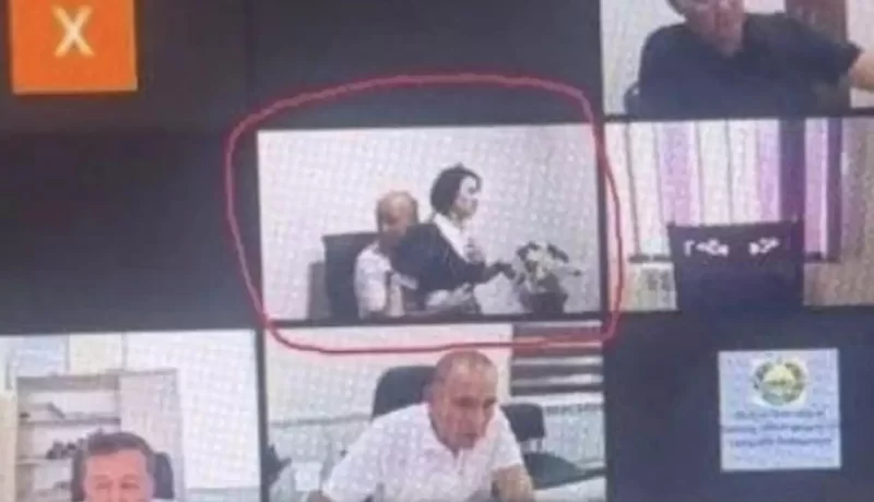 Onlayn iclasda katibəni qucaqlayan deputat işdən qovuldu - FOTO