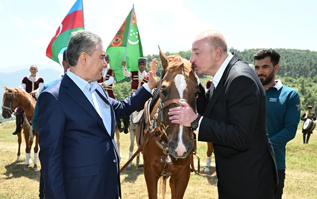 Prezident ona “Dostluq” adlı Qarabağ atı hədiyyə etdi - Fotolar