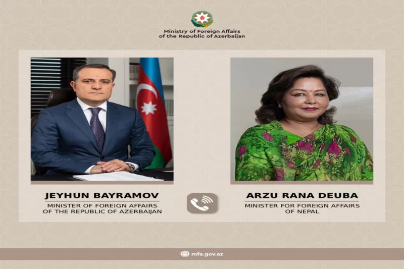 Ceyhun Bayramov Nepalın xarici işlər naziri ilə danışdı