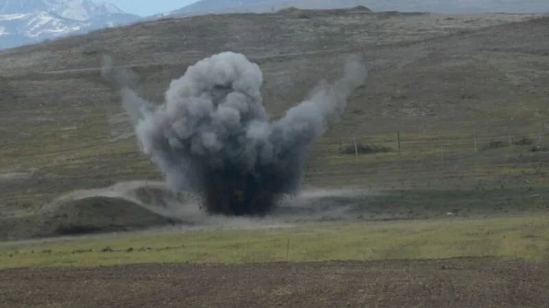 Ağdərədə MİNA PARTLADI - Yaralı var