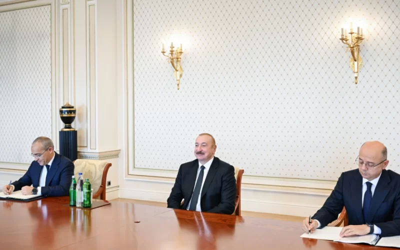 Prezident Çin şirkətinin nümayəndə heyətini qəbul etdi - FOTOLAR