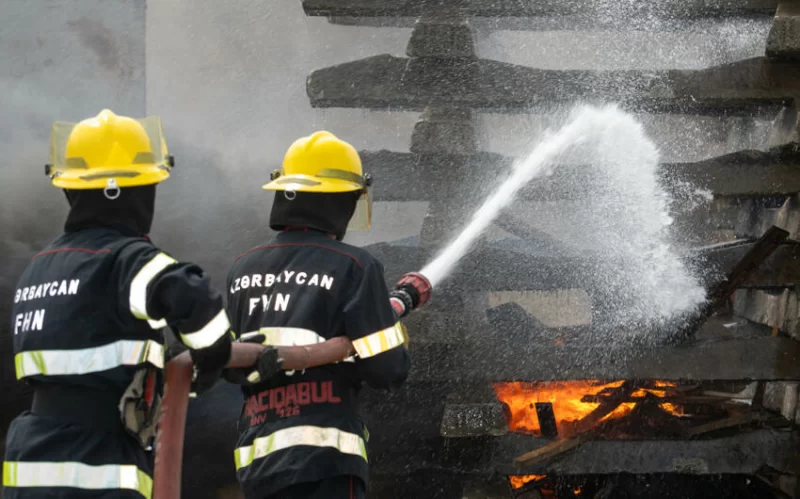 Lənkəranda güclü yanğın başladı