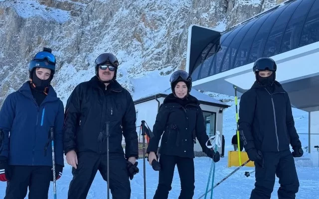 Prezident və ailə üzvləri Şahdağda - FOTOLAR