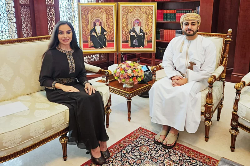 Leyla Əliyeva Maskatda Omanın Vəliəhdi ilə görüşdü
